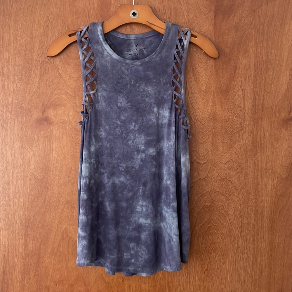 American Eagle tie dye tank top